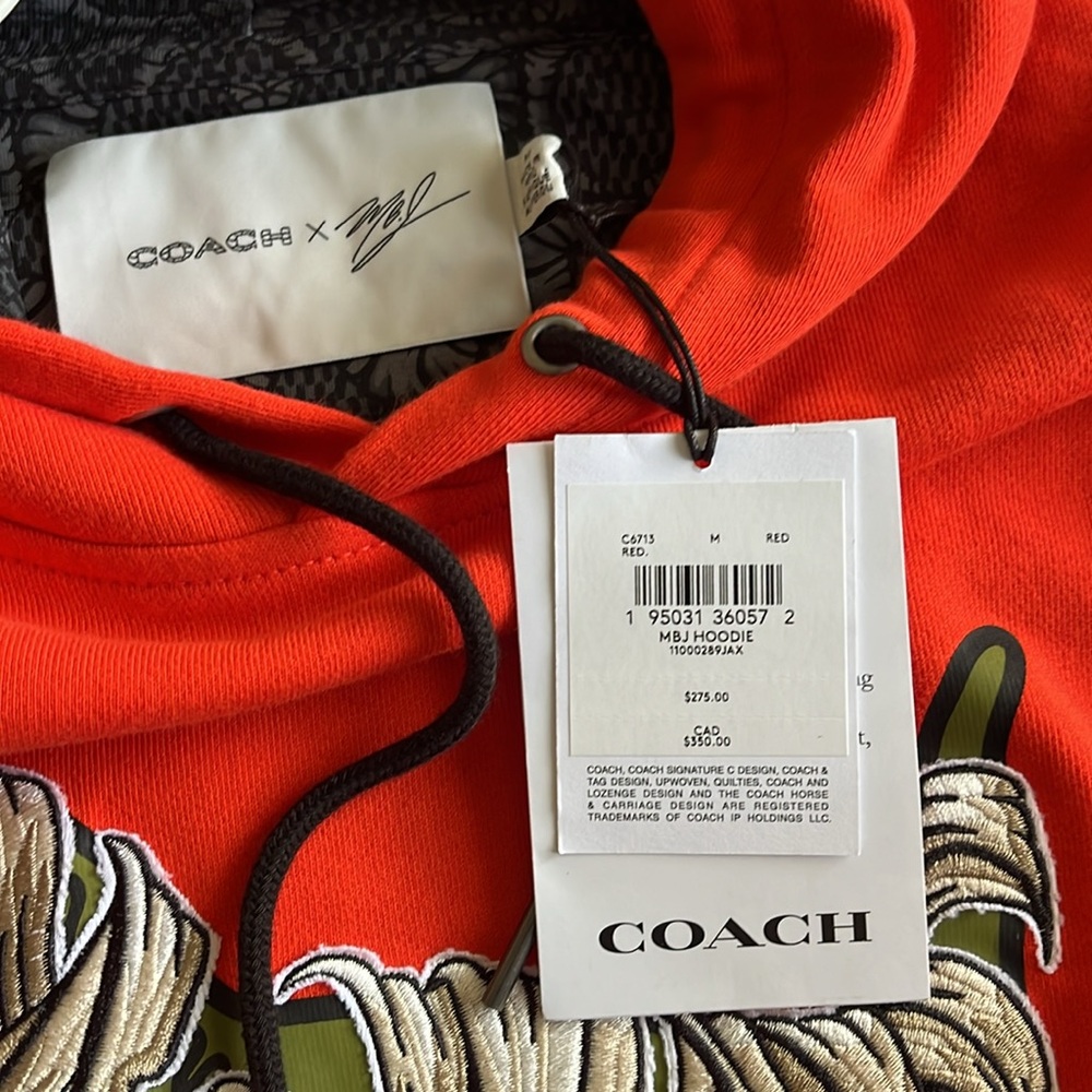 NWT  Coach X Michael B. Jordan Hoodie In Organic Cotton With Mummified Rexy.M - Picture 13 of 16
